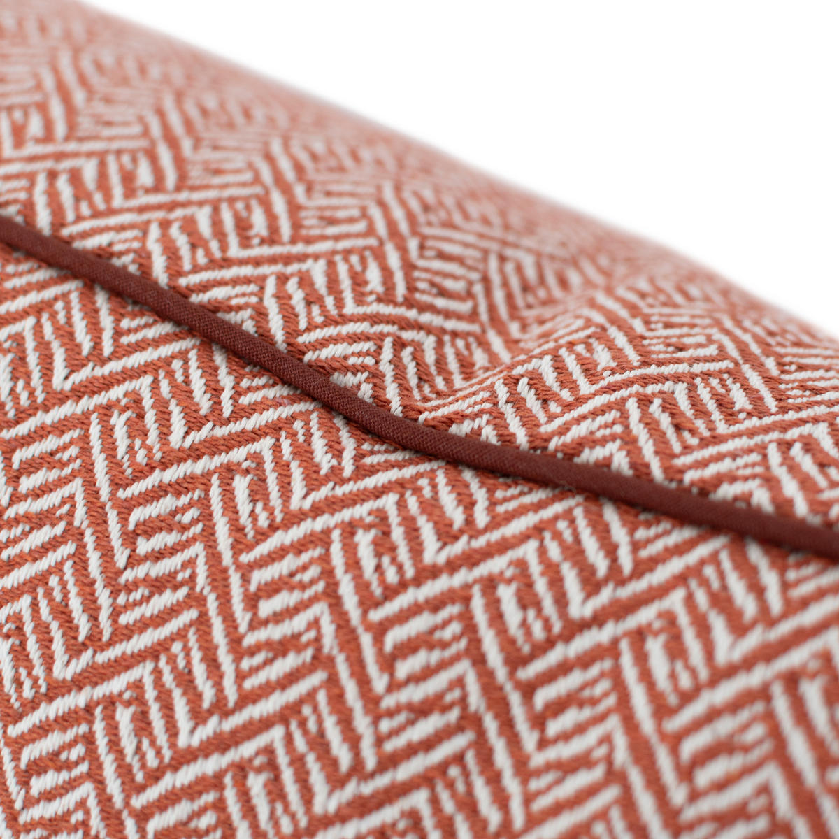 KISSENBEZUG dekorativ herringbone 50x50 cm terrakota - Terra cotta, Textil (50/50cm) - Happy Friday