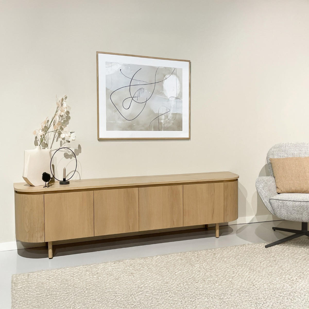 TV-MÖBEL Tobago Braun 43/210/56 cm - Braun, Holz (210/56/43cm) - Livingfurn