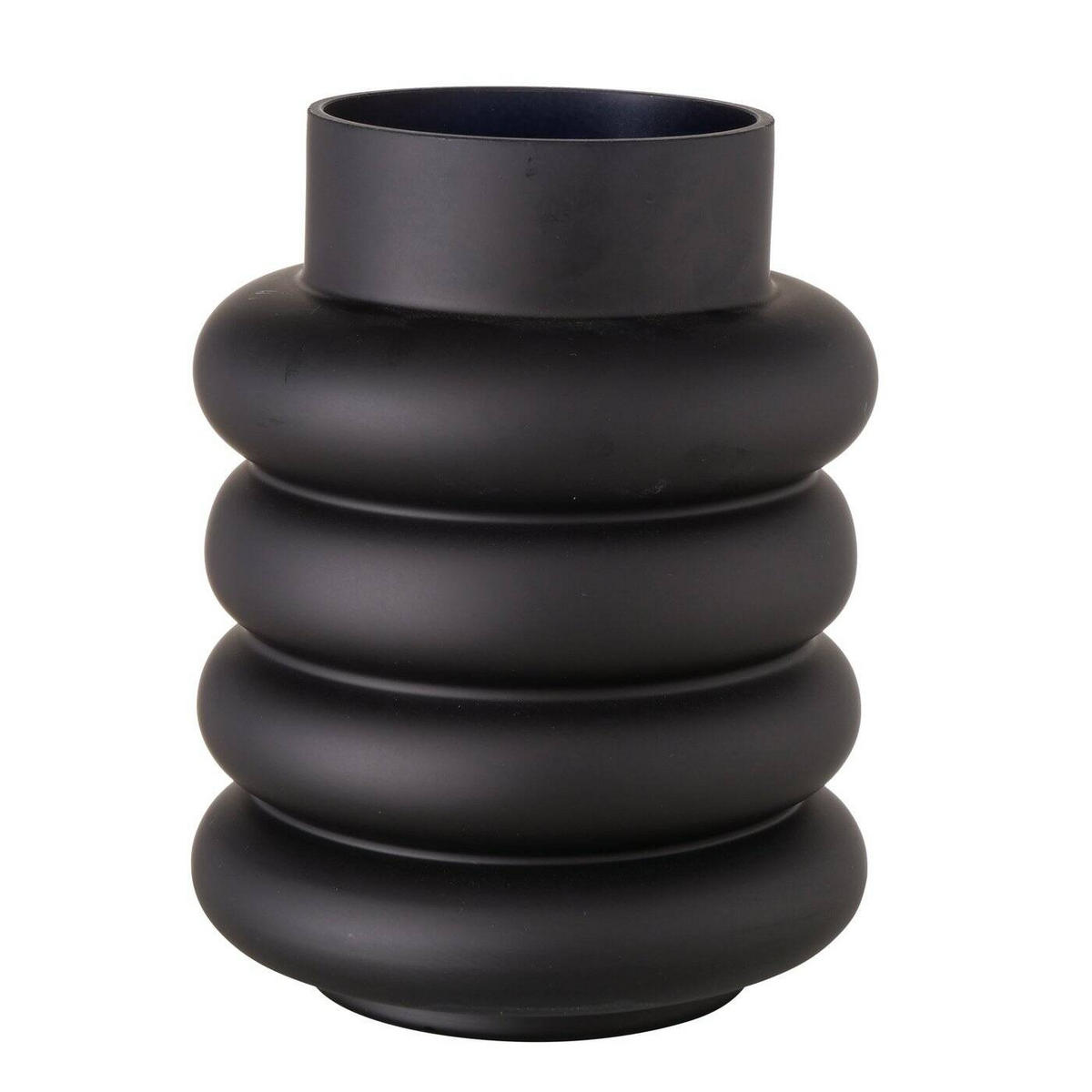 VASE Ribbo - Schwarz, Glas (20cm) - Boltze Home