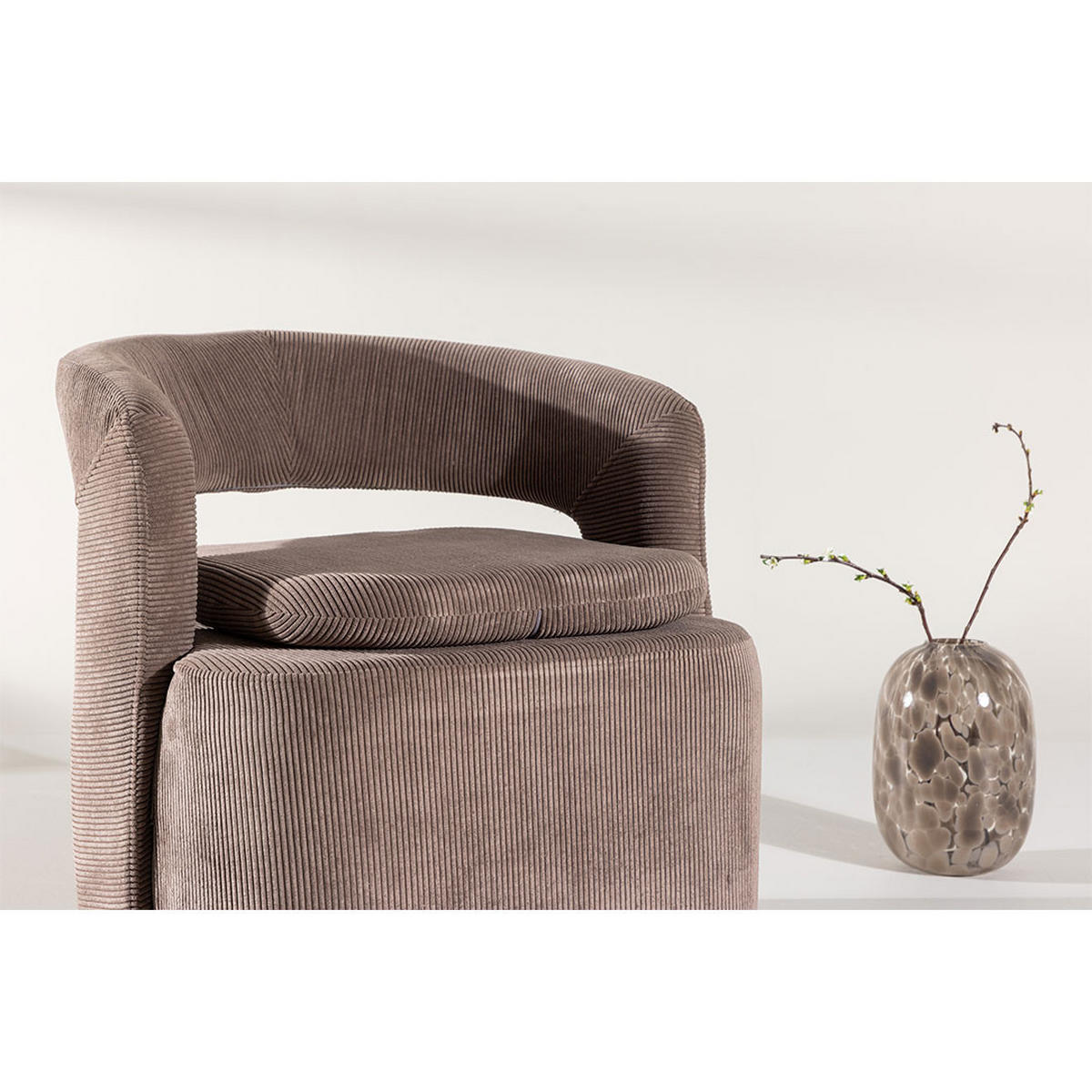 SESSEL, Laurel, Braun, Metall / Stoff, 69 x 72 x 75 cm - Braun, Textil/Metall (69/75/72cm) - ebuy24