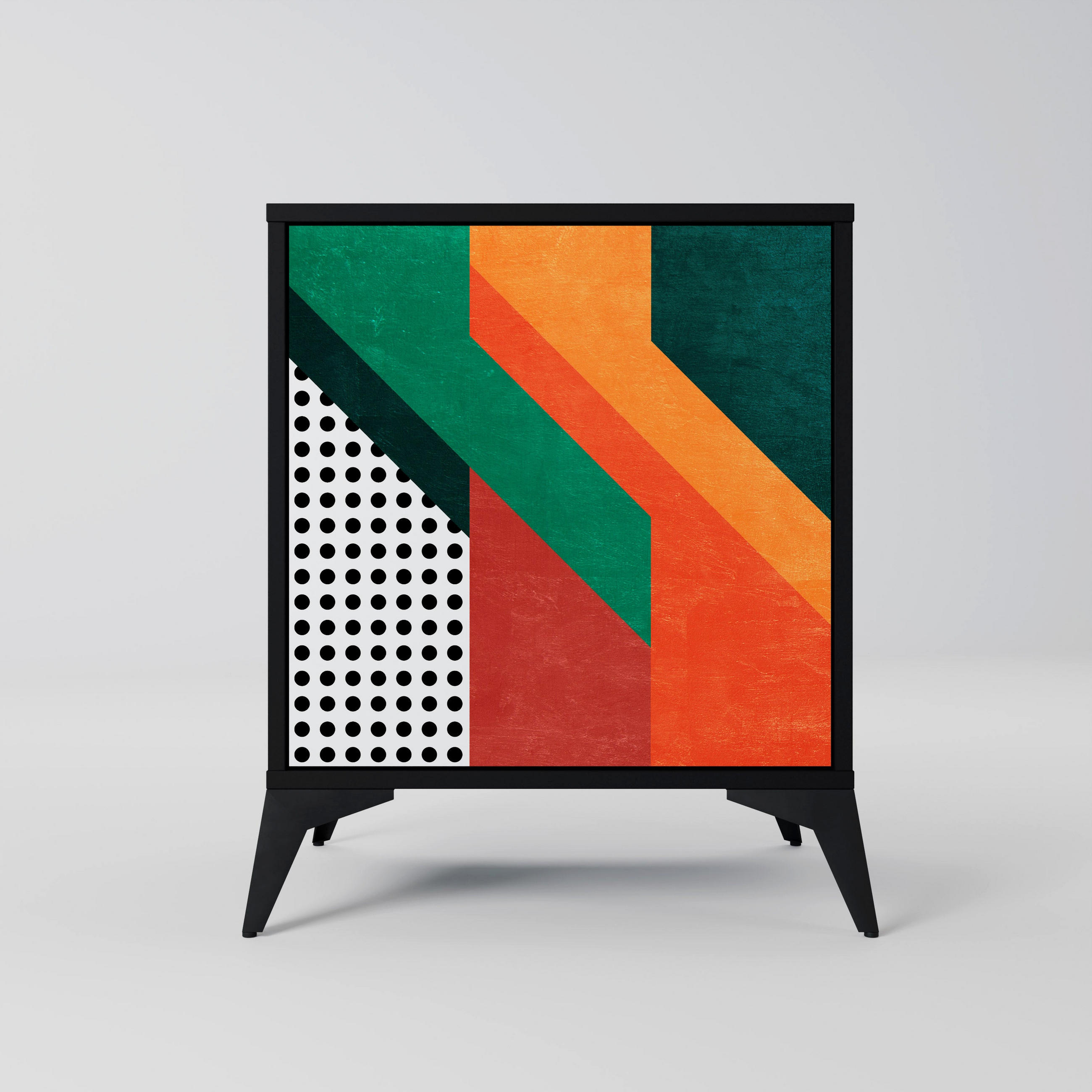 SpaceRebels Sideboard Schwarz 57.5x70.5x42 cm