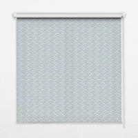 VNÚTORNÁ roleta - okenná roleta - roleta - 150x140 cm - Polkruh - modrá, plast (150/140/0.5cm) - TULUP