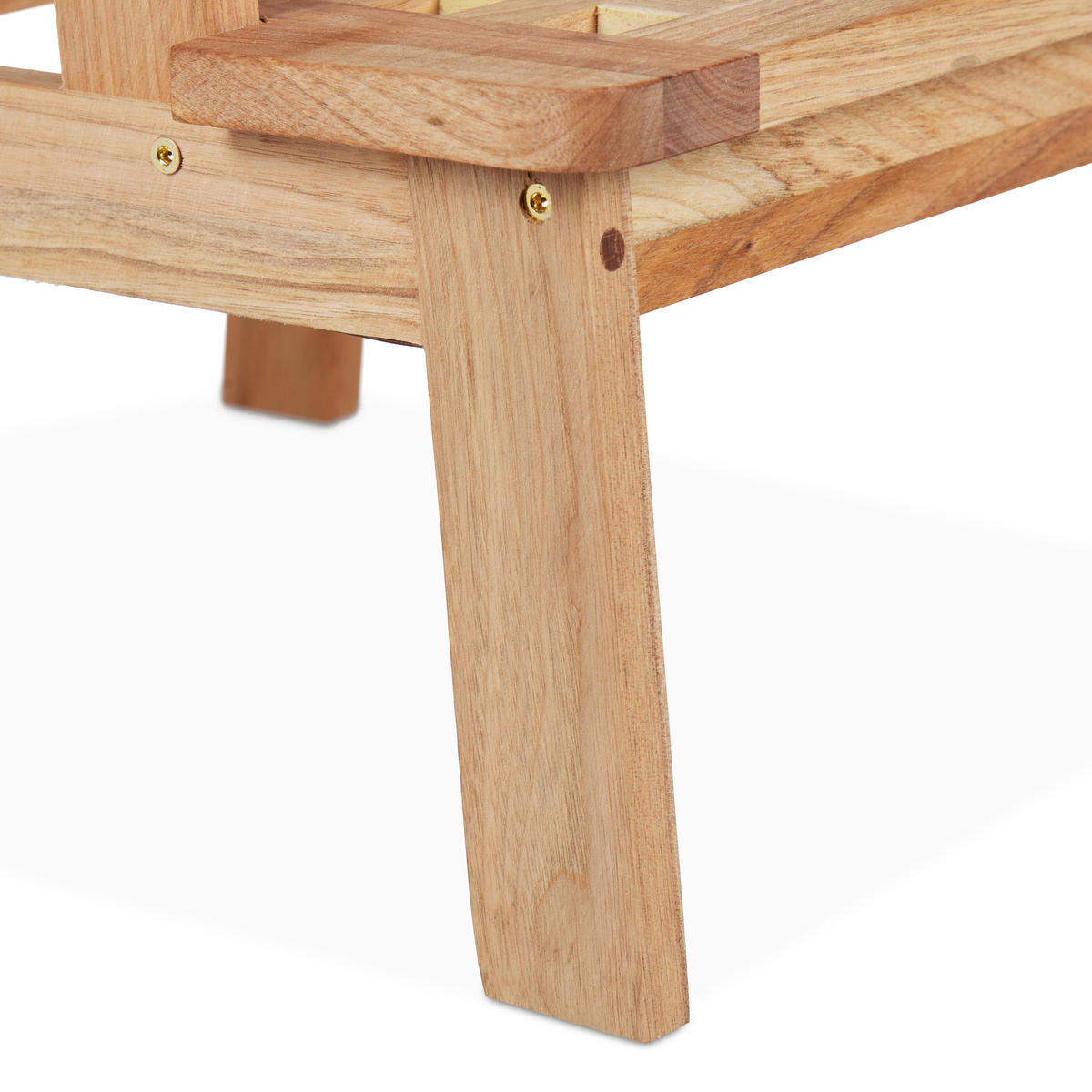 TRITTHOCKER - Hellbraun, Holz (38/47/38cm) - Relaxdays