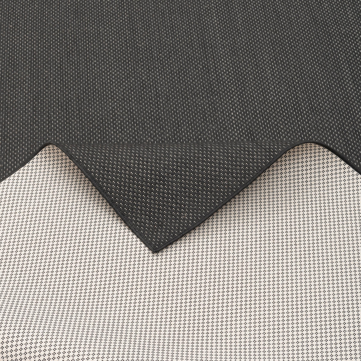 IN & OUTDOOR TEPPICH FLACHGEWEBE VALENCIA MIX - Schwarz, Textil (140/200cm) - Pergamon