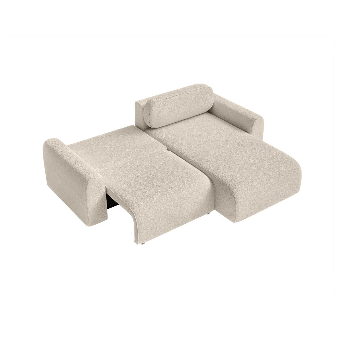 ECKSOFA Lome Mini mit Schlaffunktion, Beige - Beige, Textil (244/165cm) - Fedve