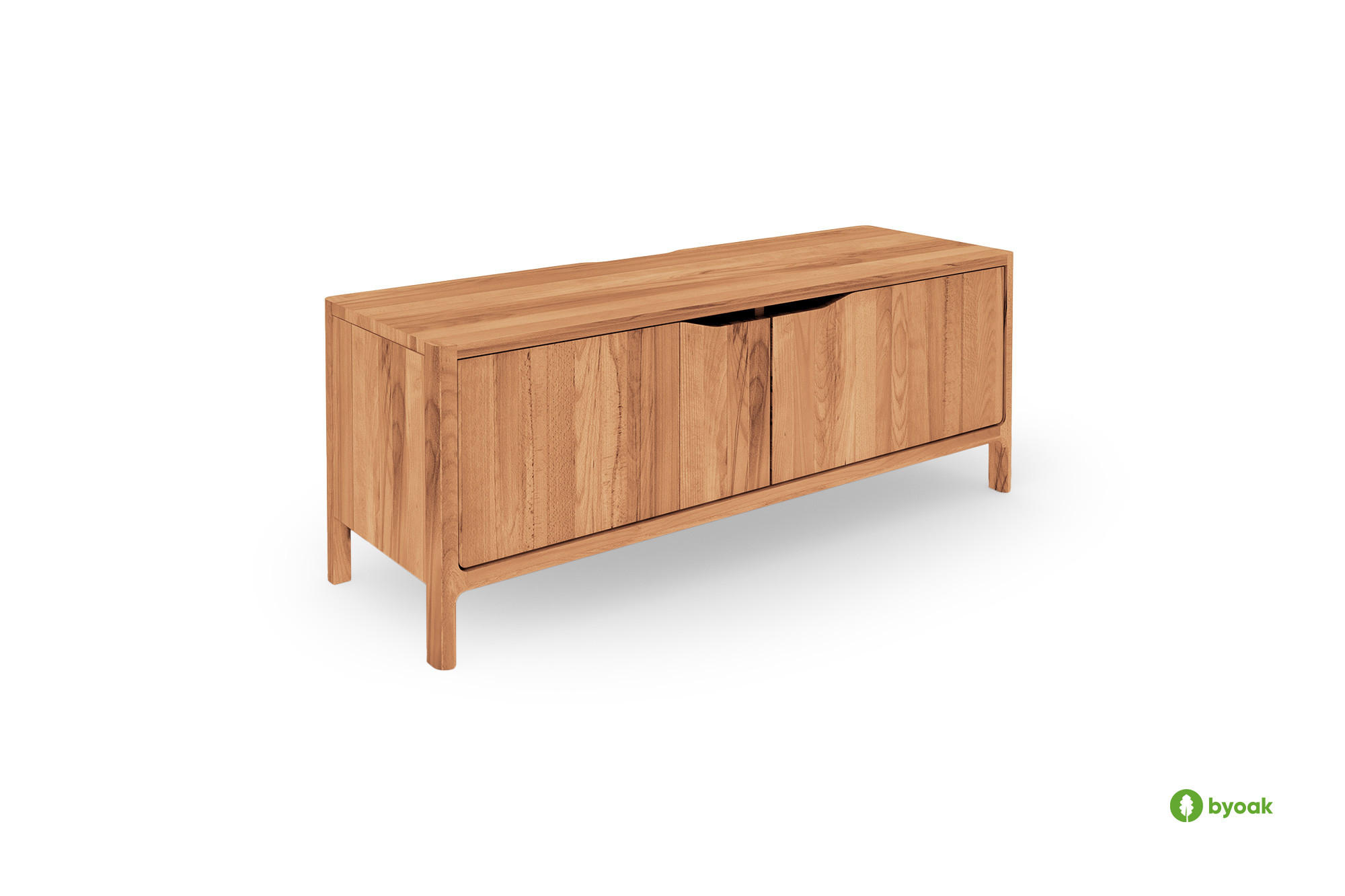 byoak Tv-Schrank Kernbuche 111x48x50 cm