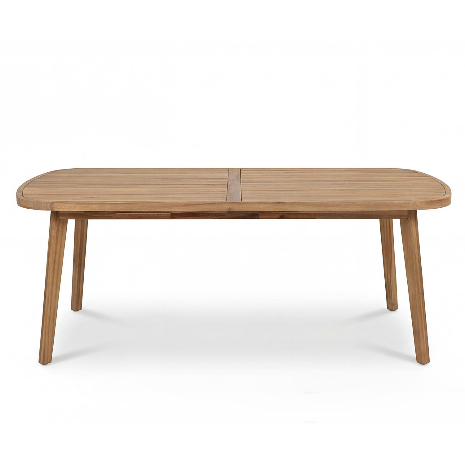 GARTENTISCH - Akazie massiv - Akazie Braun - Braun/Akaziefarben, Holz (100/200/77cm) - home24