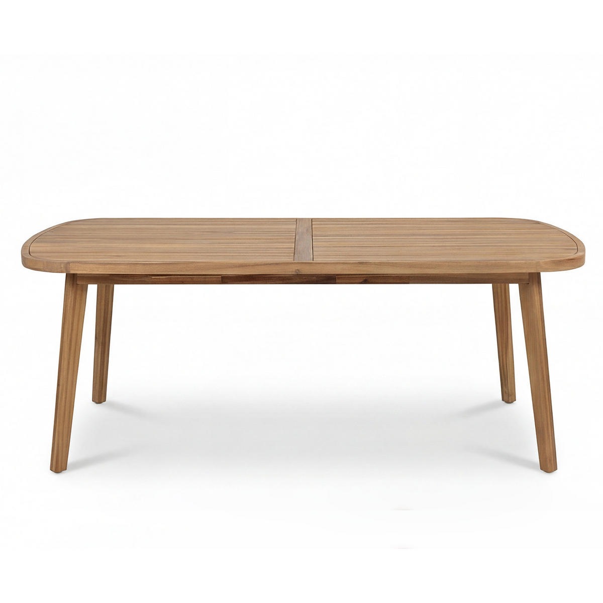 GARTENTISCH - Akazie massiv - Akazie Braun - Braun/Akaziefarben, Holz (100/200/77cm) - home24