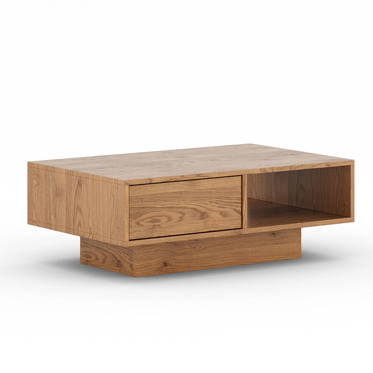 COUCHTISCH Collodi Wildeiche Natur 110 / 70 / 40cm - Eichefarben, Holz (70/110/40cm) - Feldmann-Wohnen