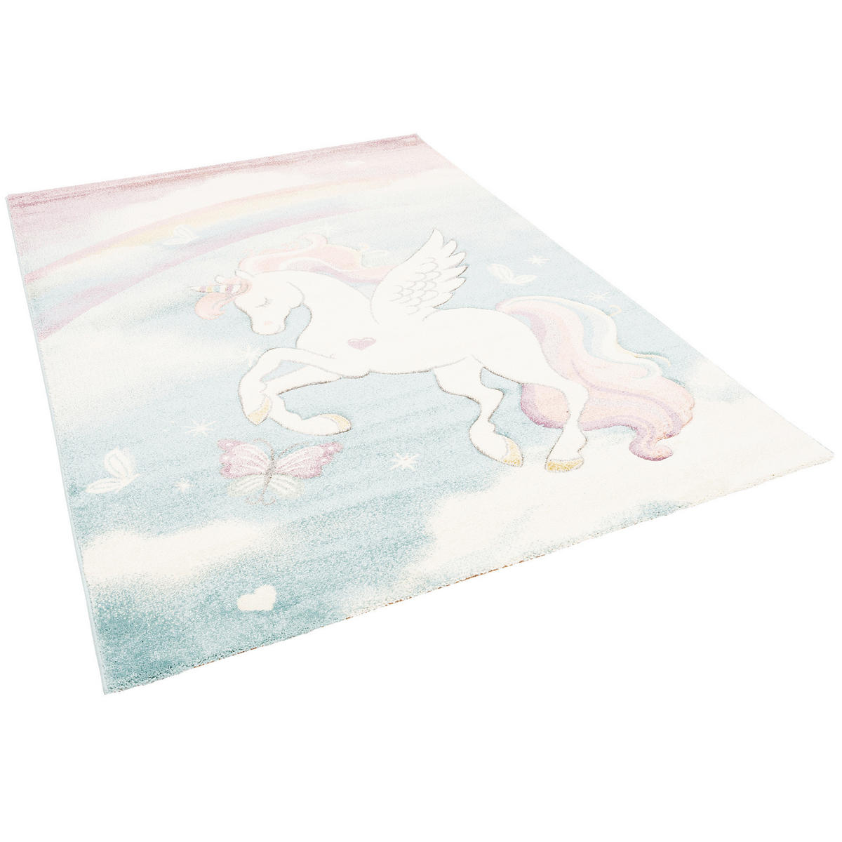 KINDER TEPPICH MAUI KIDS PASTELL EINHORN - Multicolor, Textil (200/290cm) - Pergamon