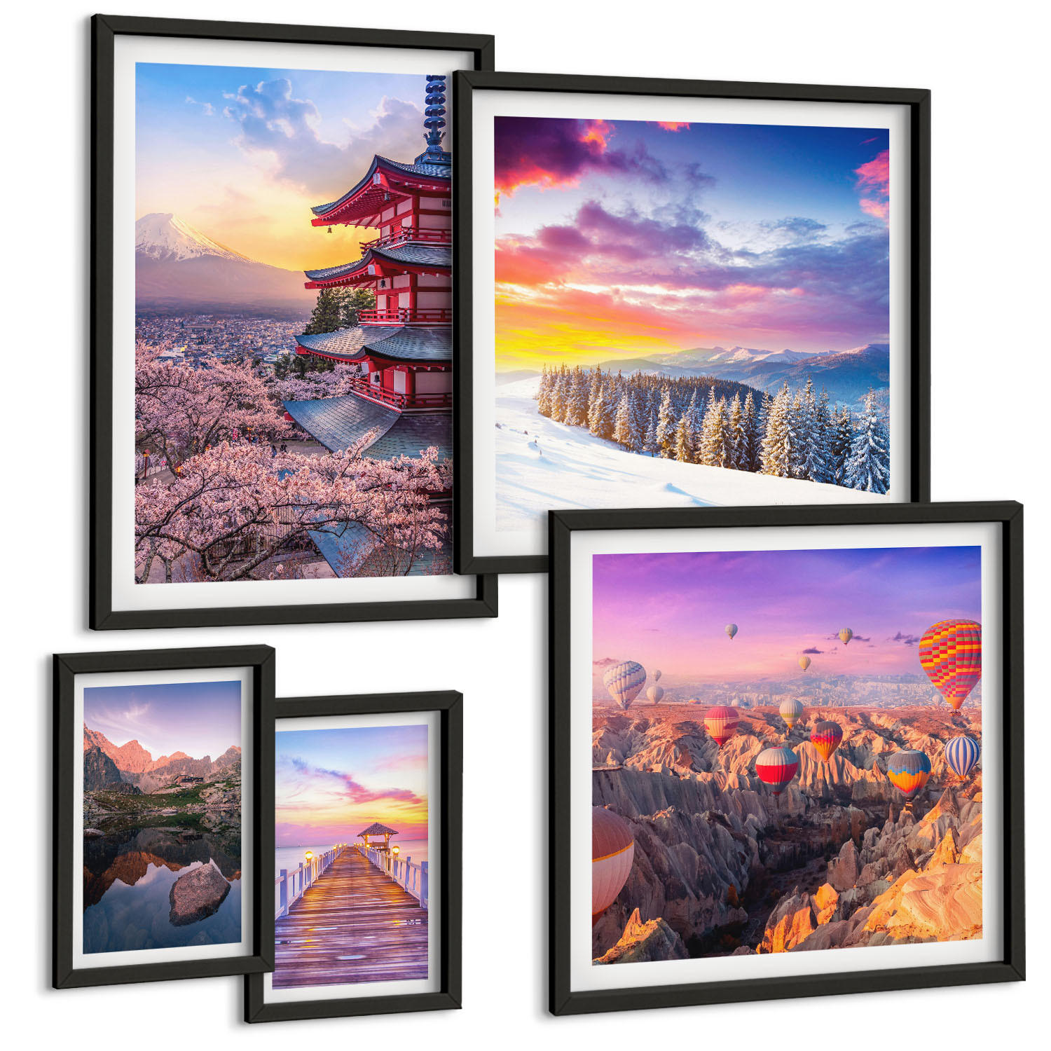 Tulup Bilder Schwarz 40x60 cm