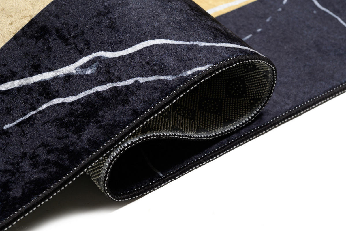 TEPPICH TOSCANA Schwarz 160/230 cm - Schwarz, Textil (160/230cm) - Tapiso