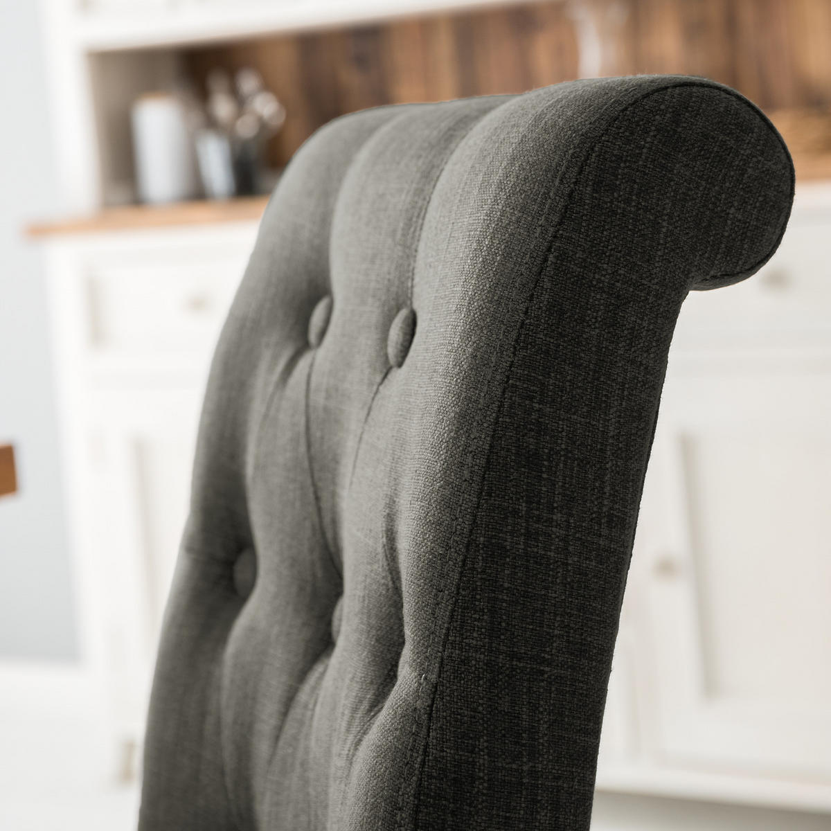 POLSTERSTUHL - 2er-Set - Walnussfarben, Textil (45/95/60cm) - home24