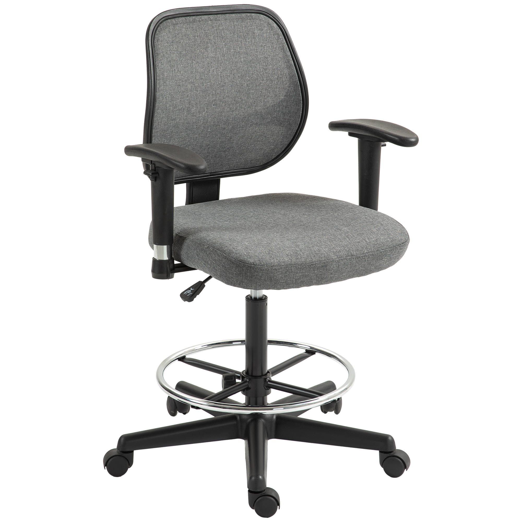 DREHSTUHL DE-11697 60/57/97-119 cm Grau - Grau, Textil (57/119/60cm) - ComfortXL