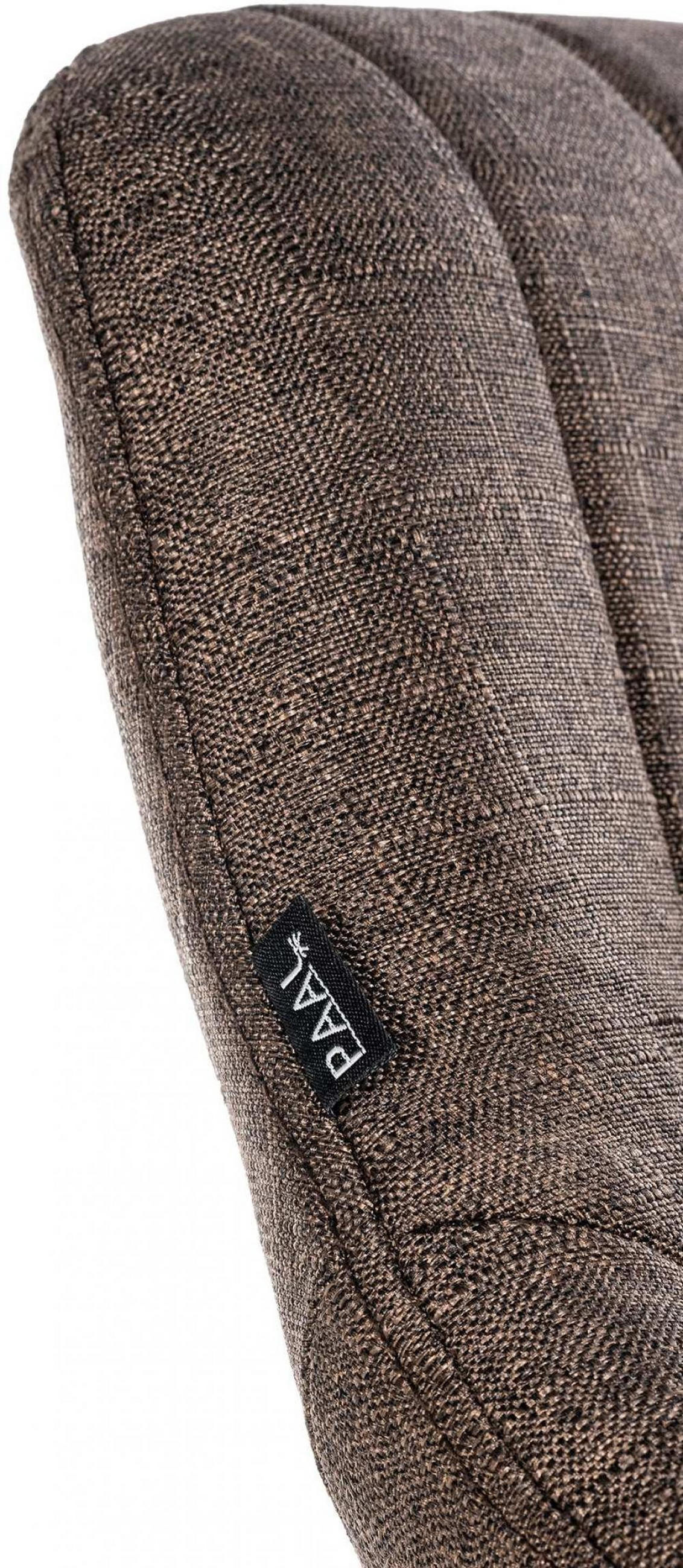 BARHOCKER Stoff Braun - Schwarz/Braun, Textil/Metall (46.5/85/48cm) - CLP