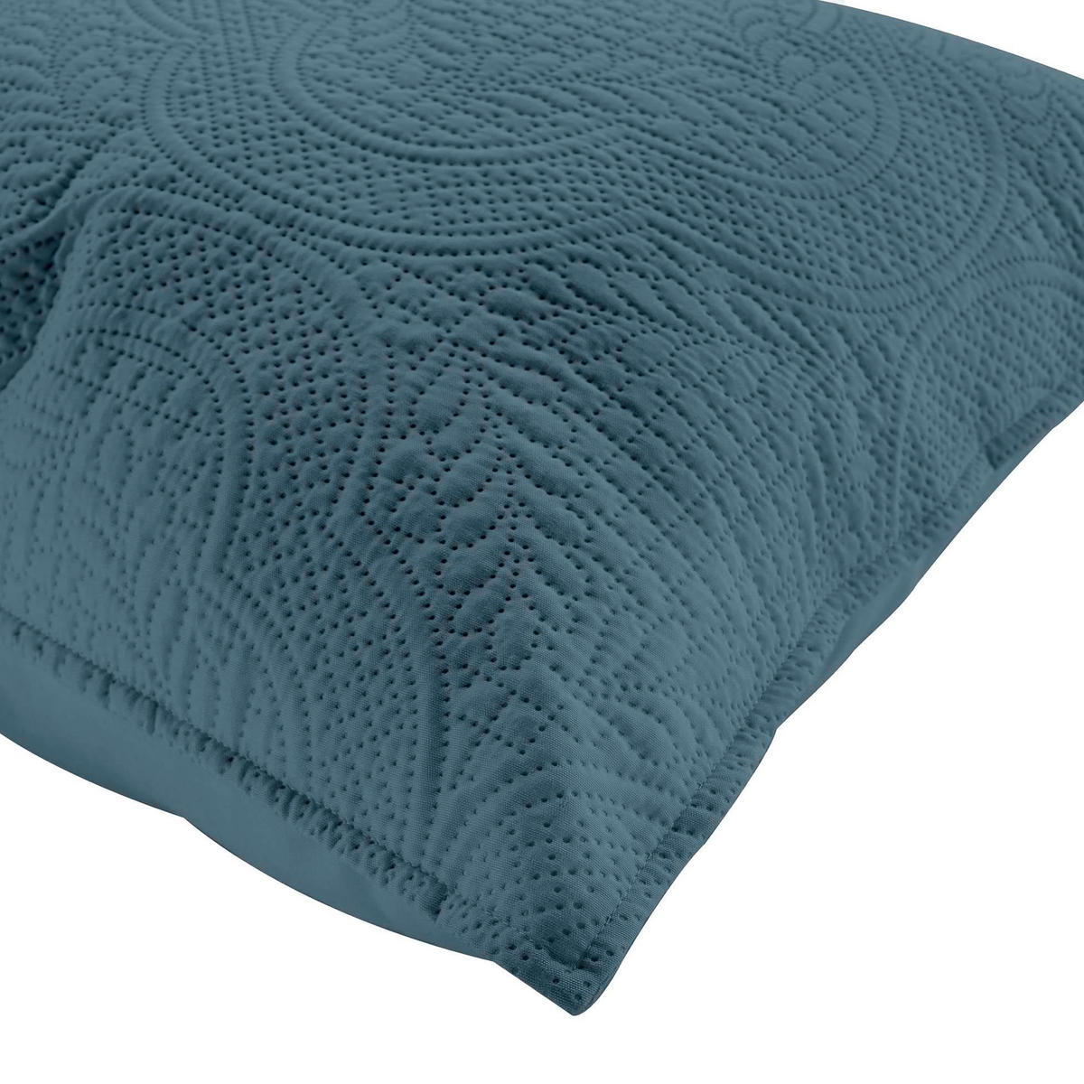 DEKO-KISSENBEZUG mit Muster Romane 40/40/0,5 cm - Blau, Textil (40/40cm) - Douceur d´intérieur