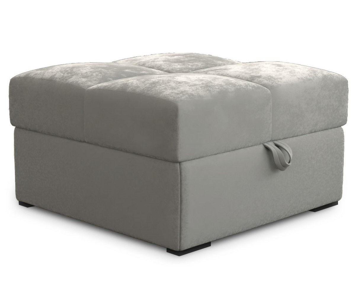 POUF MIZA Beige 65x65 cm - Beige, Textil (65/38/65cm) - MASSENO