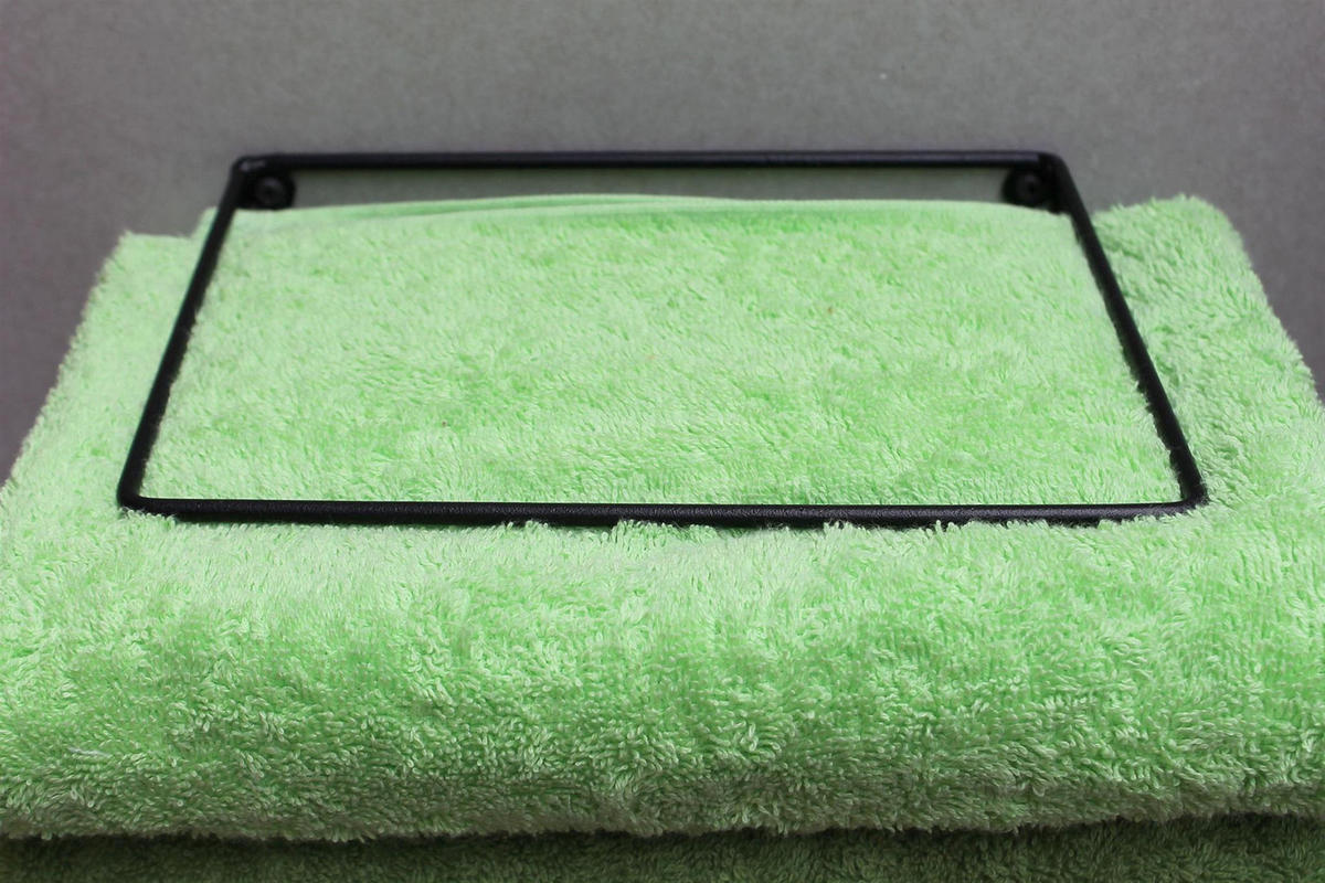 HANDTUCHHALTER Wand Metall Schwarz 20/14,5/20 cm - Schwarz, Metall (20/20/14.5cm) - DanDiBo