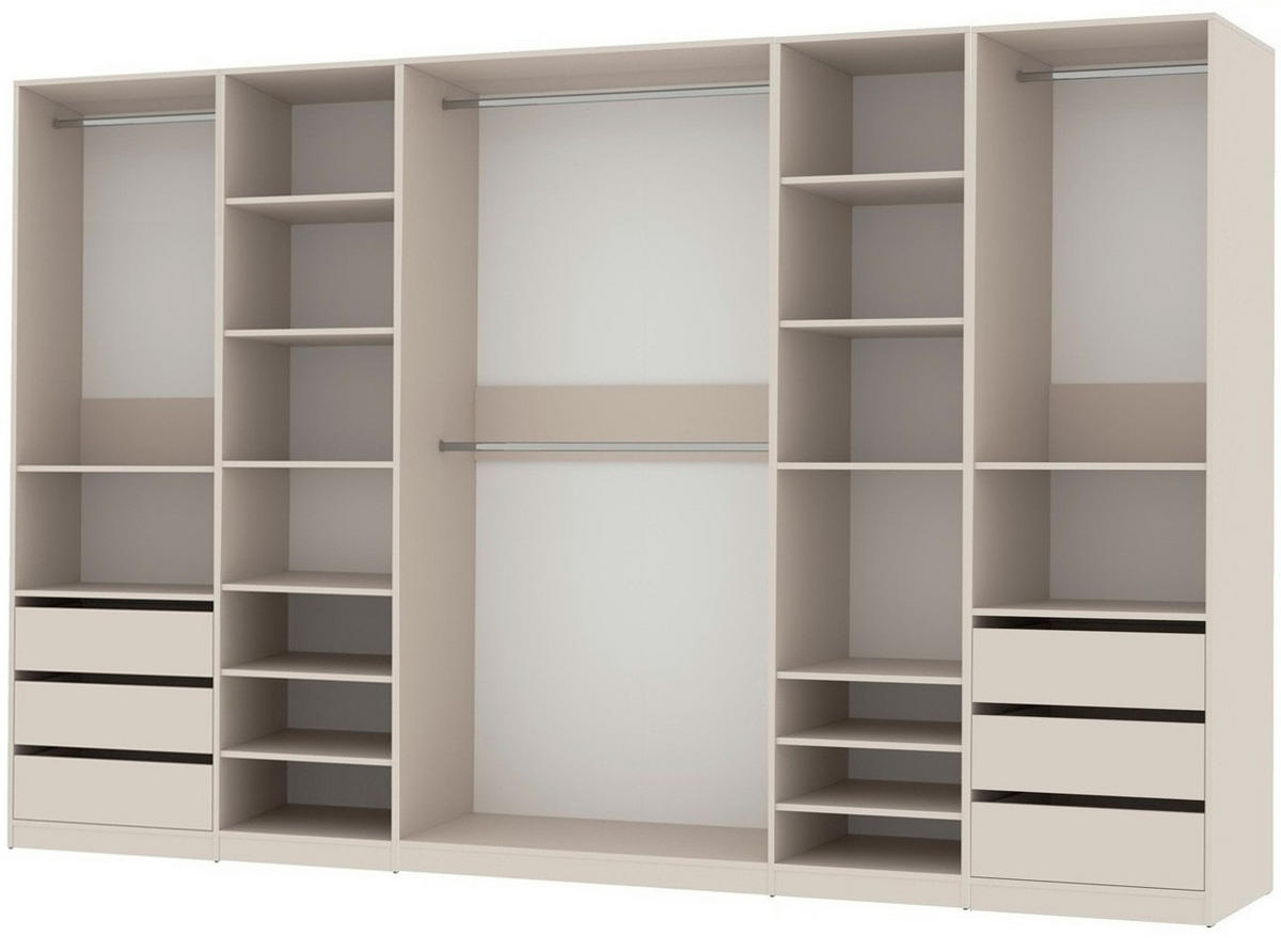 GARDEROBENSCHRANK OFFEN TRES U/C CASHMERE 320/206/51 cm - Kaschmir, Holzwerkstoff (320/206/51cm) - Marmex Möbel