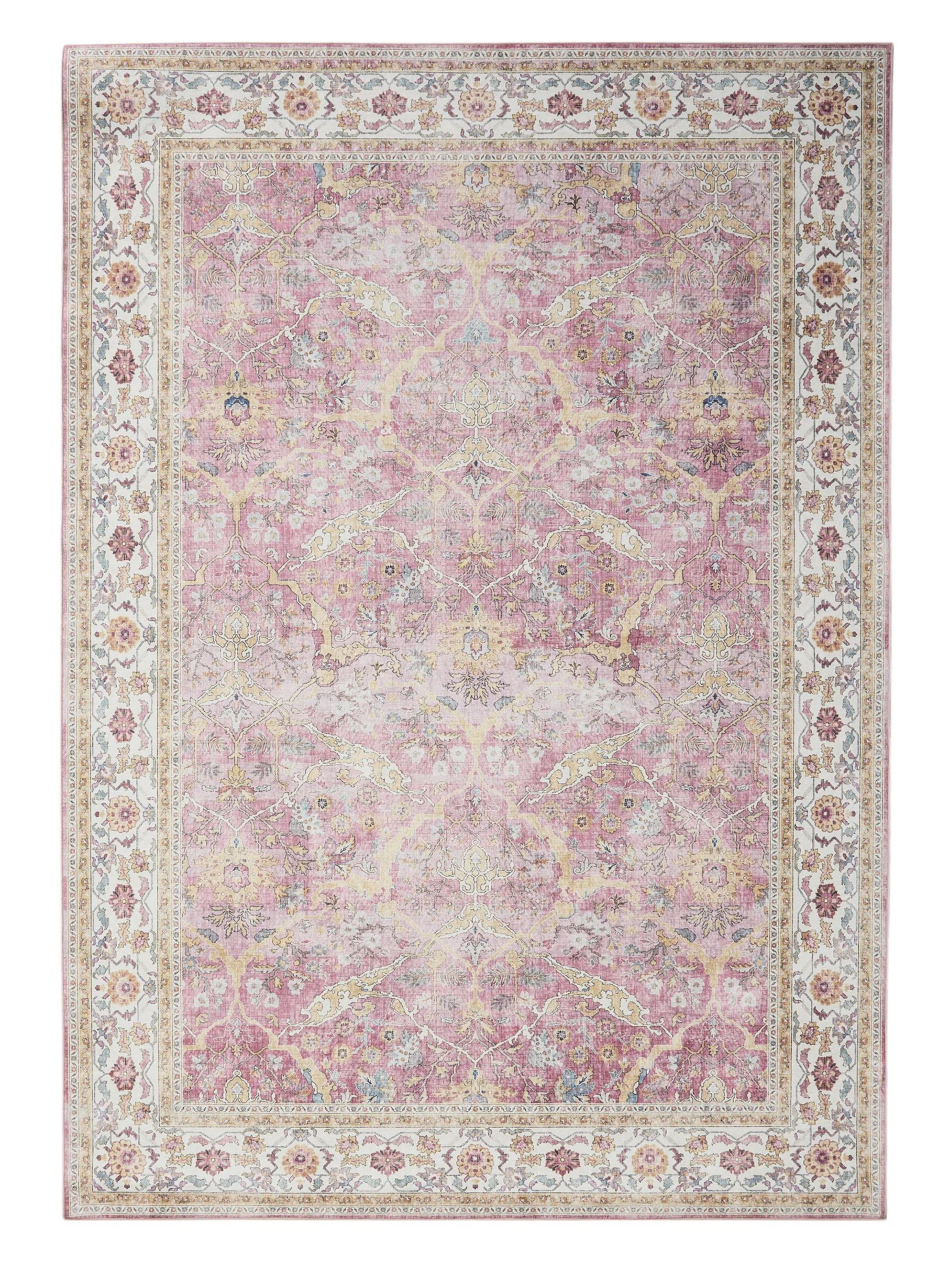 TEPPICH Laury Rosa 200x300 cm - Rosa, Kunststoff/Textil (200/300cm) - benuta Pop