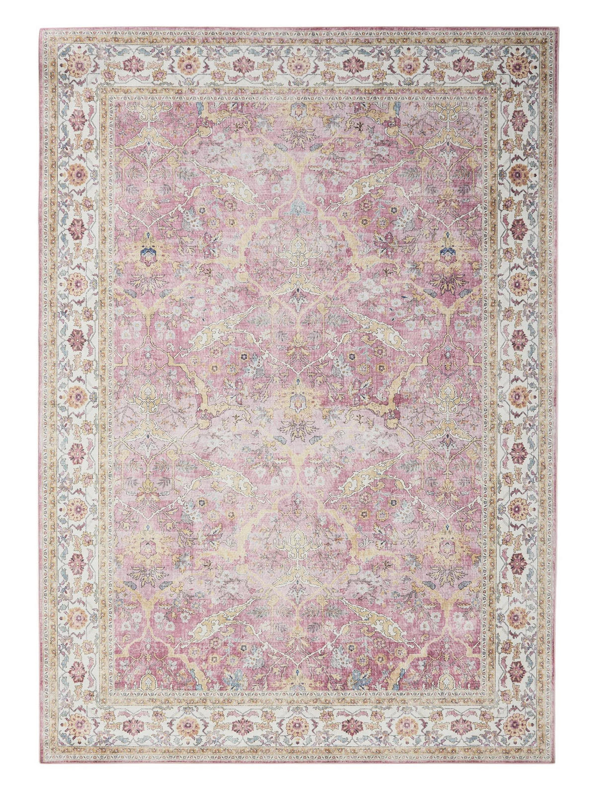 TEPPICH Laury Rosa 200x300 cm - Rosa, Kunststoff/Textil (200/300cm) - benuta Pop