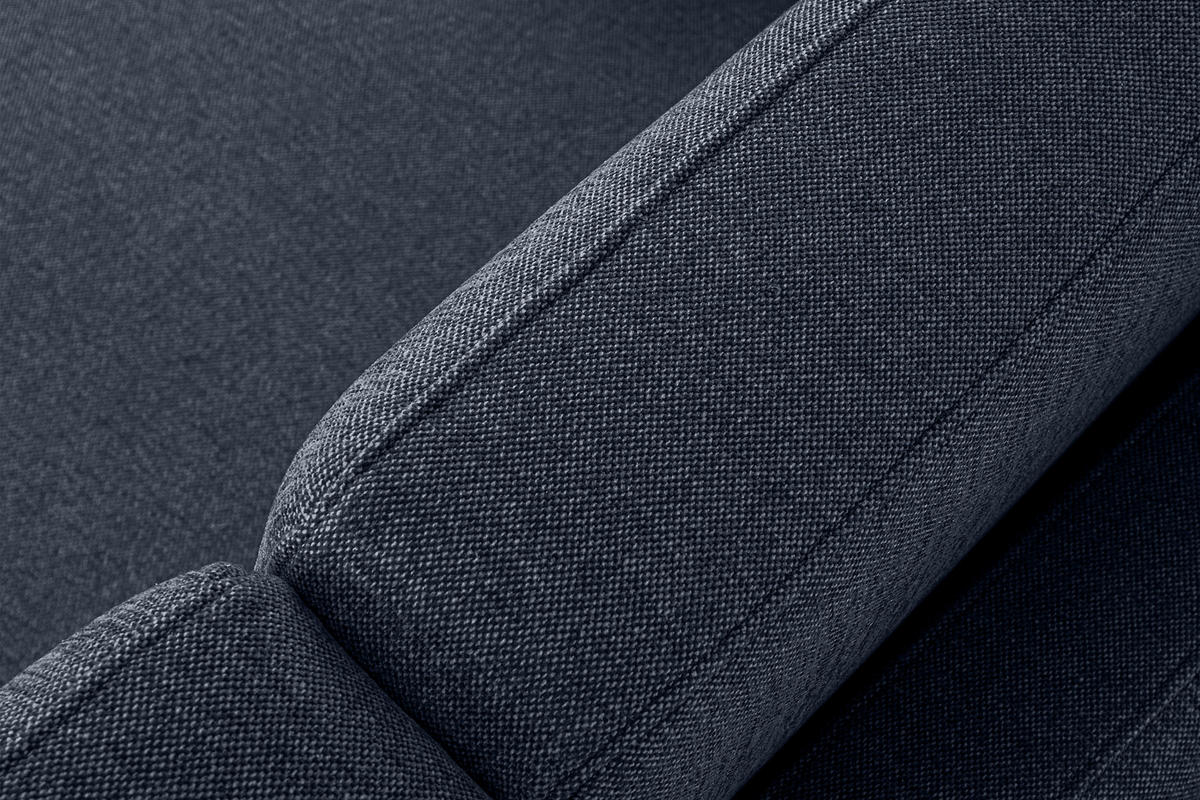 2-SITZER-SOFA TAGIO II mit Armlehnen, Marineblau - Dunkelblau, Textil (88/80/153cm) - KONSIMO®