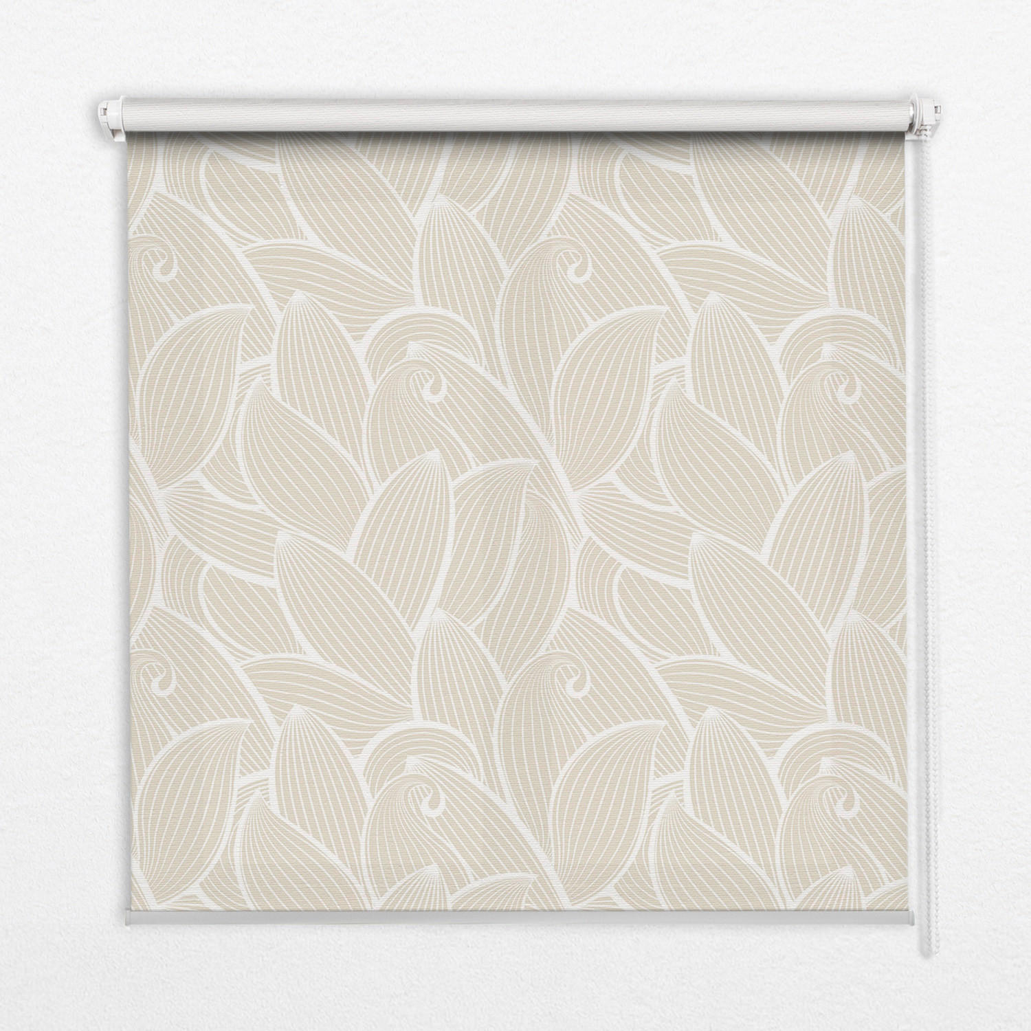 ROLLO LICHTDURCHLÄSSIG 150x180 cm Blätter - Grau, Textil (150/180cm) - TULUP