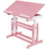 SCHREIBTISCH ,109 x 55 x 94 cm,pink - Pink, Holz (109/55/94cm) - tectake