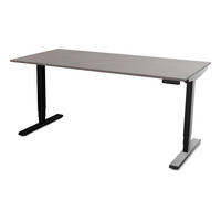 SCHREIBTISCH Elektrisch höhenverstellbarer Schreibtisch Y-Line Sichtbeton Anthrazit Schwarz 160/80/62-127cm - Schieferfarben/Schwarz, Holzwerkstoff/Metall (80/160/127cm) - ASSMANN