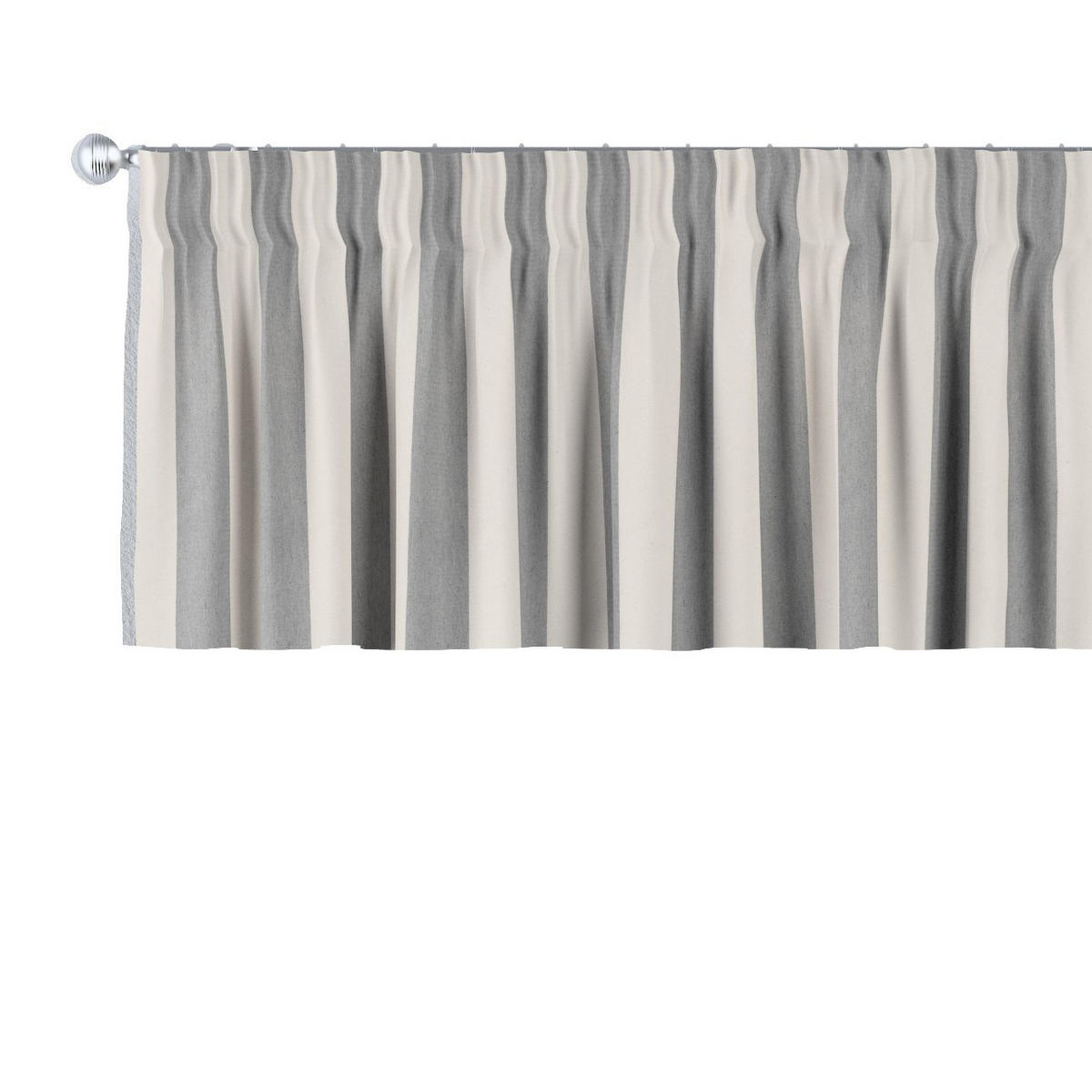 KURZGARDINE Quadro mit Kräuselband, blau, 390x40 cm - Blau, Textil (390/40cm) - Dekoria