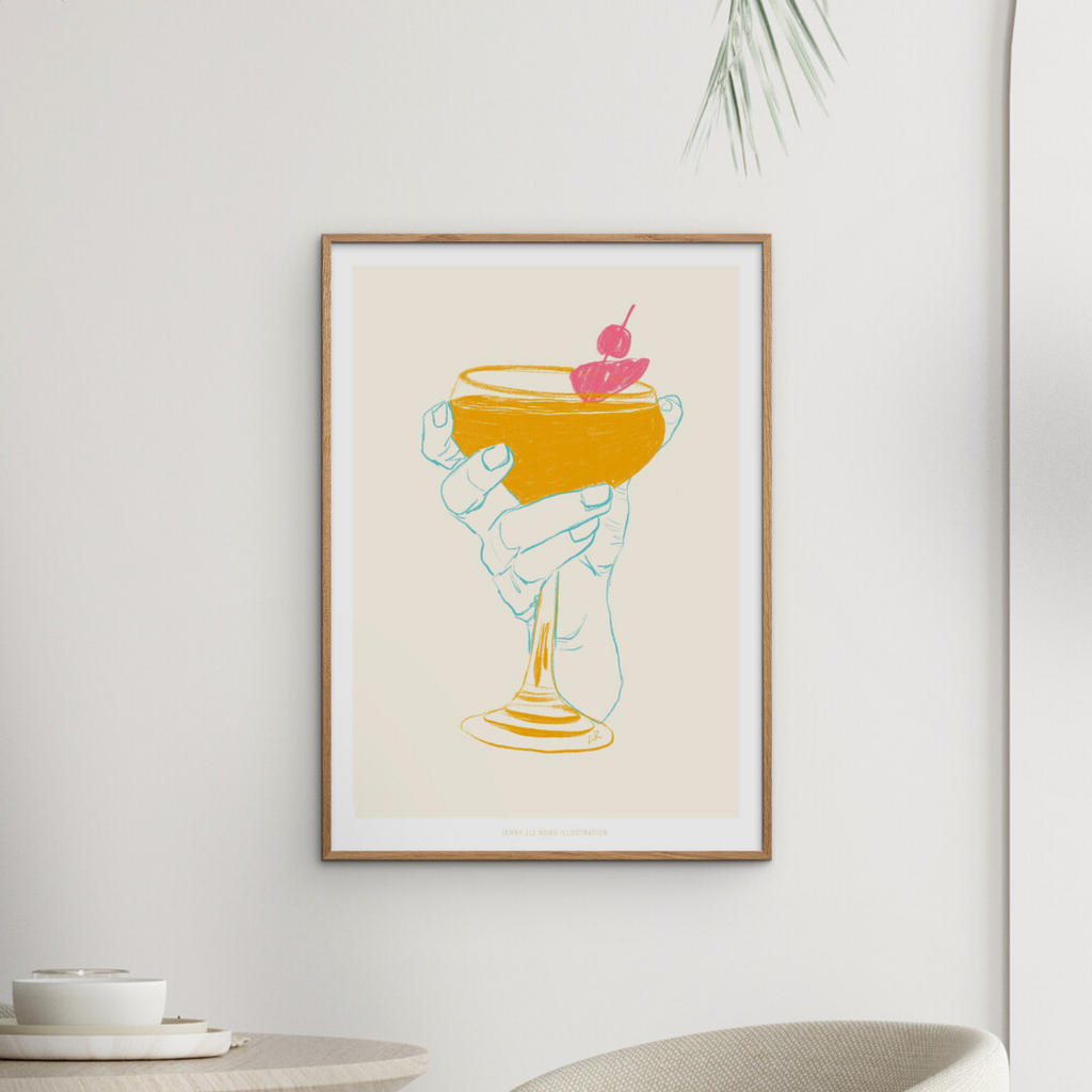 Thumbnail - Poster&Frame Poster, Orange, Papier, 30x40x0.1 cm, Bilder und Zubehör, Wandbilder, Sonstige Wandbilder