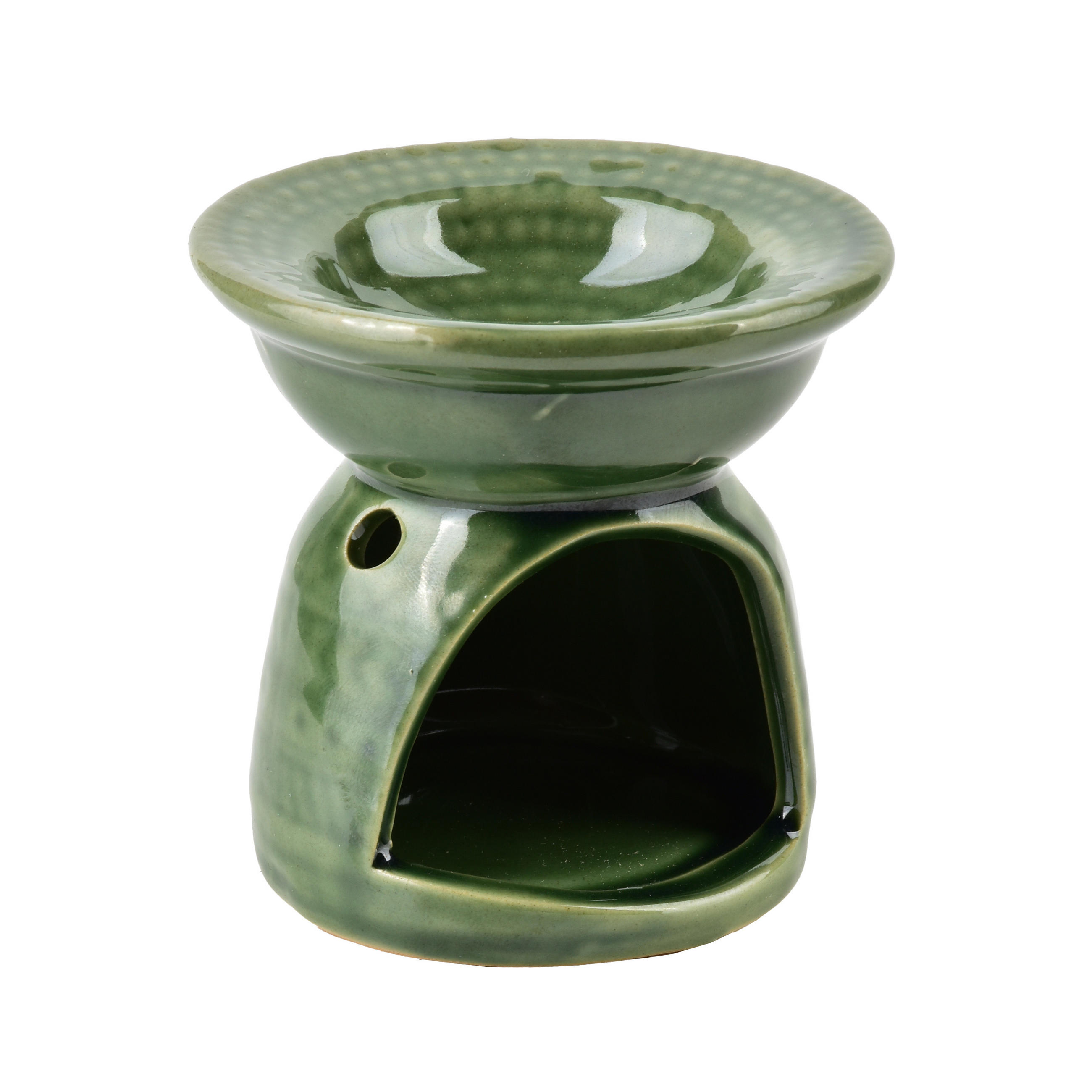DUFTLAMPE Basic Grün 7.8/6/7.5 cm Keramik - Grün, Keramik (7.5cm) - Mondex