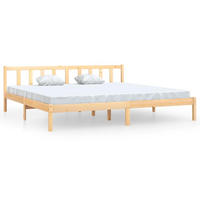 MASSIVHOLZBETT Kiefer 180/200 Cm - Braun, Holz (180/200cm) - vidaXL