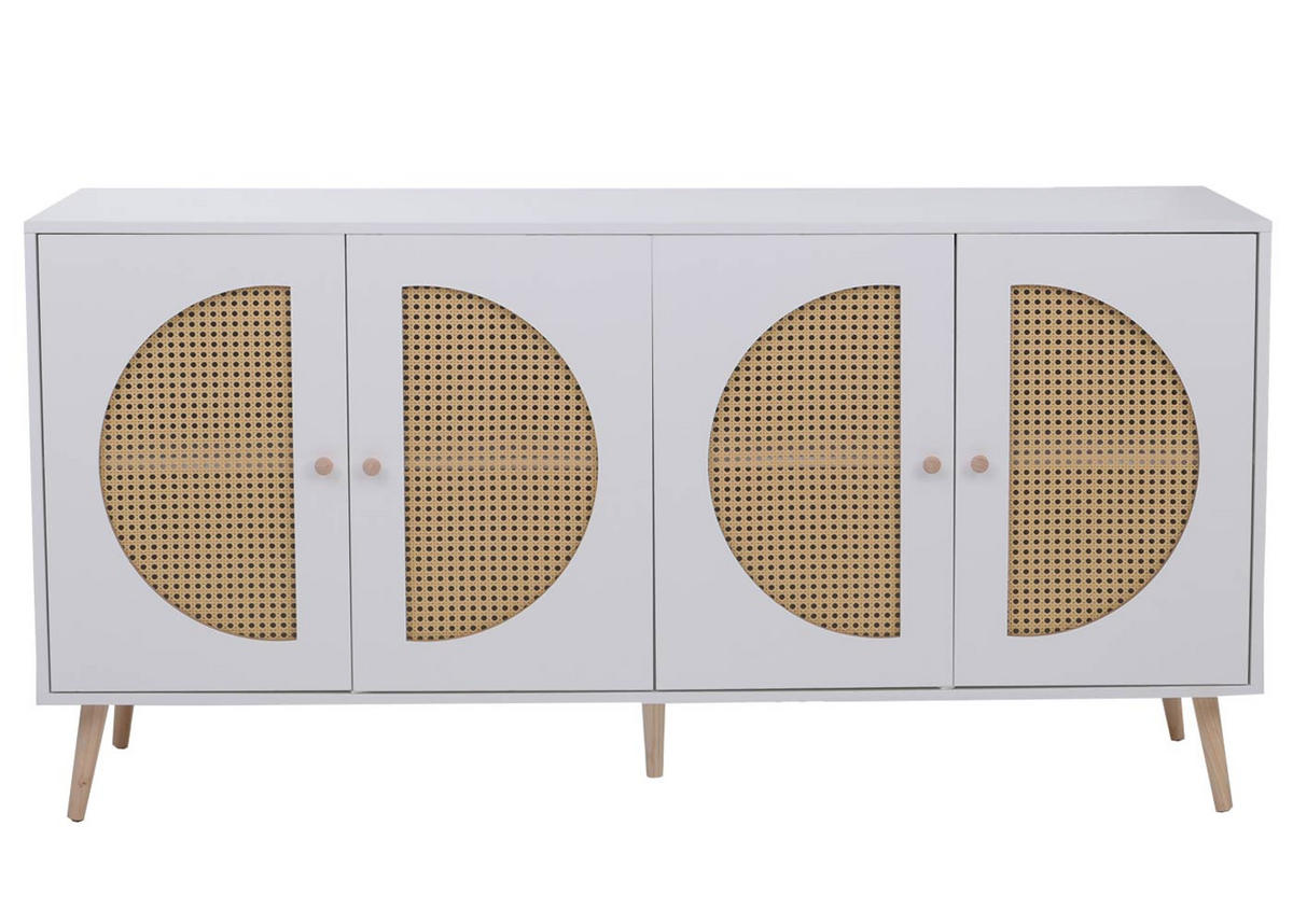 SIDEBOARD Weiß - Weiß, Holzwerkstoff (160/80/40cm) - Jamb