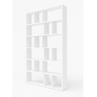 BÜCHERREGALE MOSAICO 151 / 198 / 34 cm Weiß - Weiß, Holzwerkstoff (151/198/34cm) - MASSENO