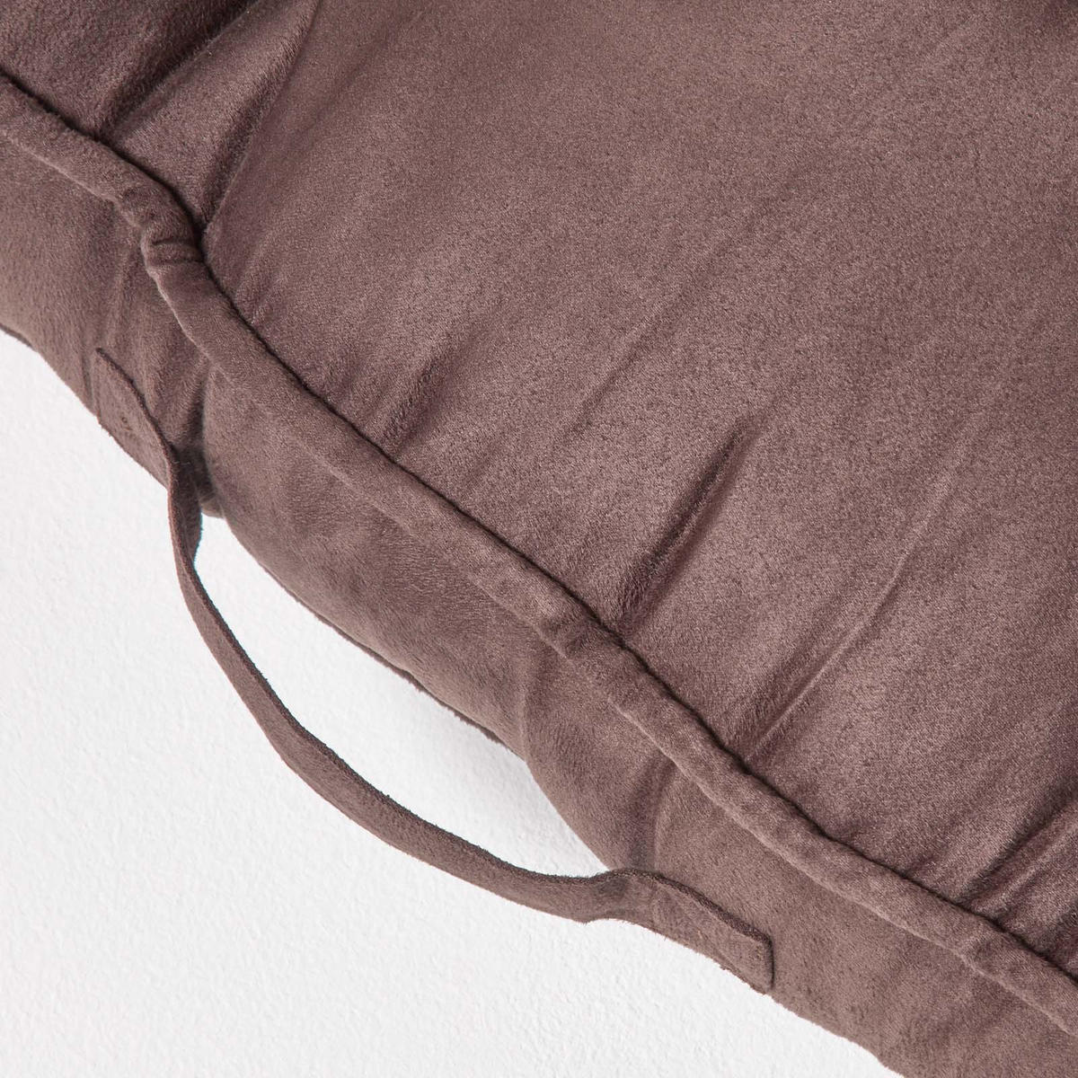 SITZAUFLAGE braun 100/48/10 cm – Sofa-Sitzkissen, Velours - Braun, Textil (48/100/10cm) - Homescapes