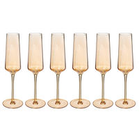 CHAMPAGNERGLÄSER Olga 6er-Set - Orange, Glas (7L) - Secret de Gourmet