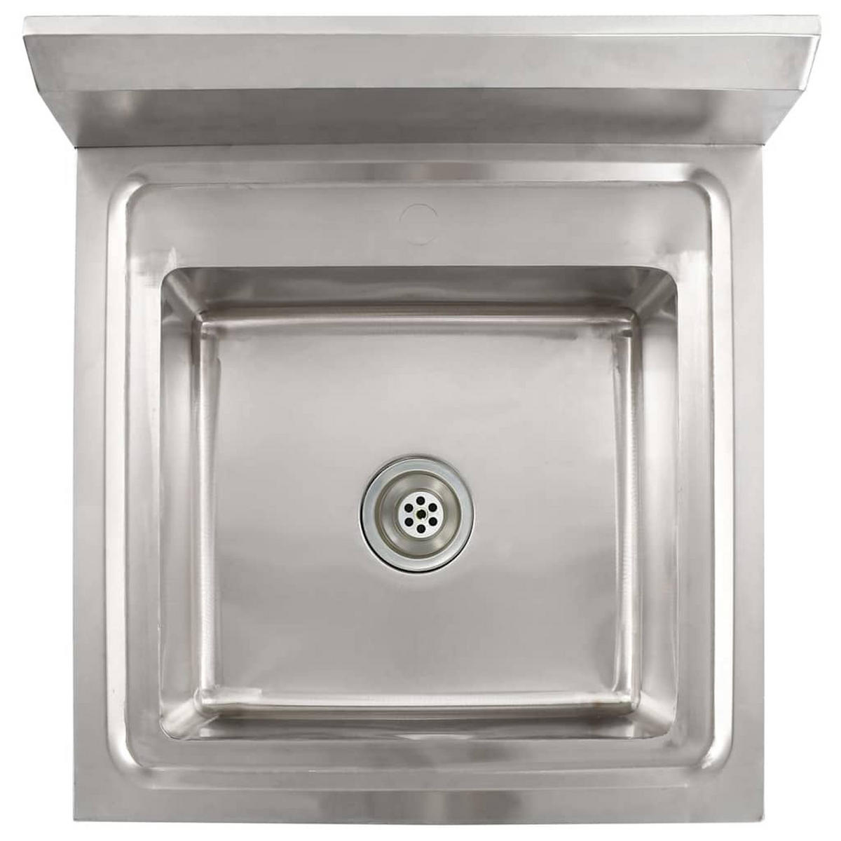 KÜCHENSPÜLE Einzelbecken Edelstahl - Silberfarben, Metall (60/85/60cm) - vidaXL
