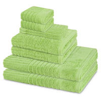 FROTTIERSET Carre 8-teilig - Grün, Textil (50/100cm) - Ross