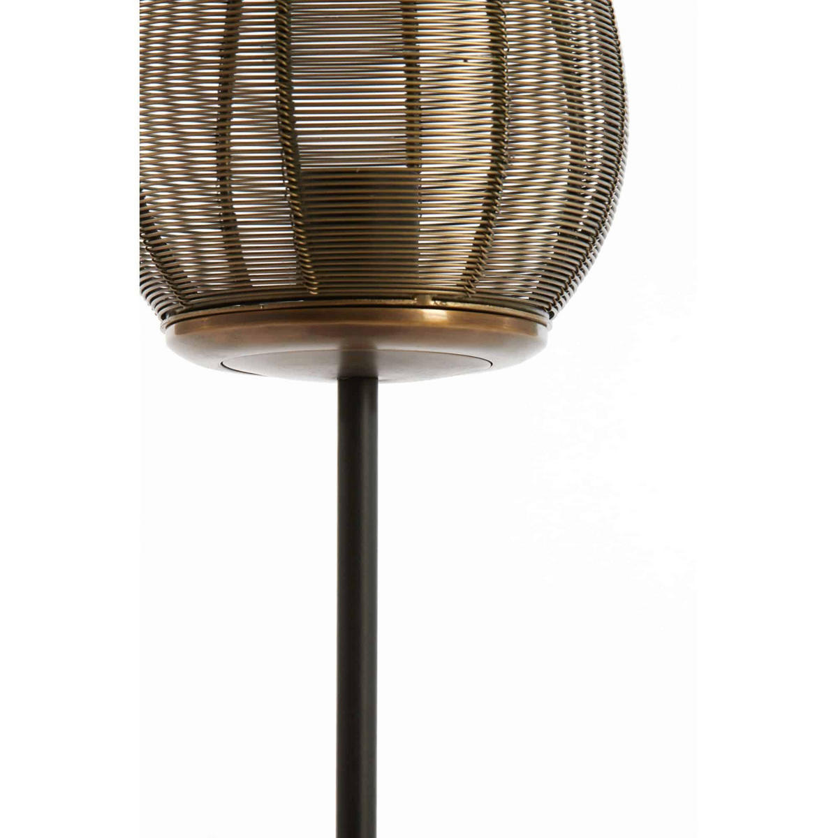 TISCHLEUCHTE Yaelle Bronze 18/18/51 cm - Bronzefarben, Metall (18/18/51cm) - Light & Living