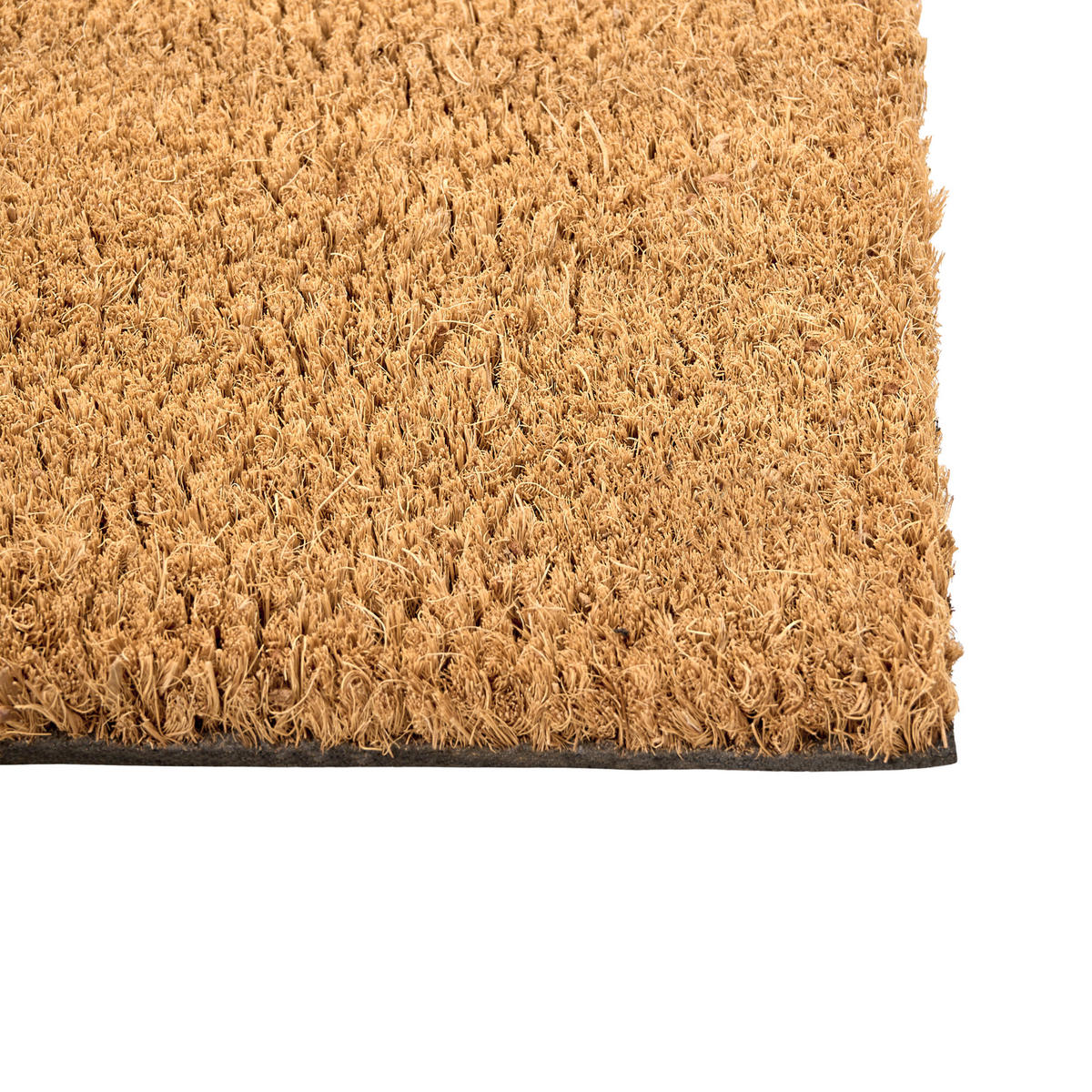 FUSSMATTE Naturfarben 55/120 cm Weihnachtsmotiv Kokosfasern Palakpakin - Naturfarben, Textil (55/120cm) - Beliani