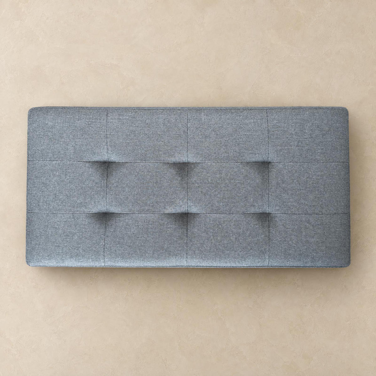 HOCKER mit Stauraum 76/38/38 cm - Grau, Textil (38/38/76cm) - SCENA LIVING