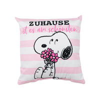 ZIERKISSEN The Peanuts Snoopy Rosa Weiß 40 x 40 cm - Rosa, Textil (40/40cm) - United Labels