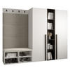GARDEROBEN-SET 214/184/42 - Creme/Schwarz, Holz/Kunststoff (214/184/42cm) - MÖBEL KRYSPOL