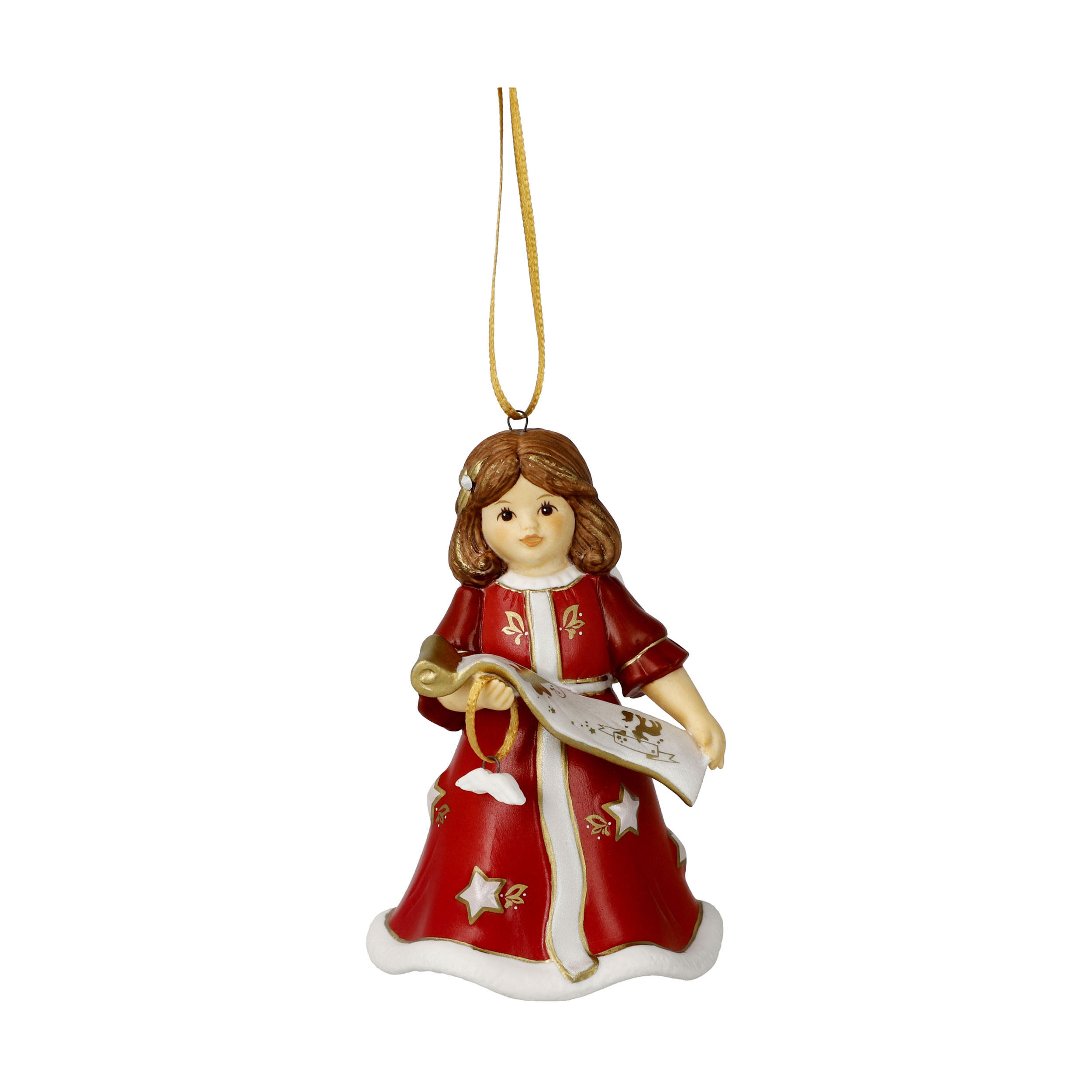 ENGELFIGUR Jahresengelglöckchen 2025, Porzellan, Rot, Jahresedition, 9.5 cm - Rot, Keramik (6/9.5/6cm) - Goebel