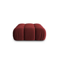 POUF Bellis aus Samt dunkelrot - Dunkelrot, Textil (94/39/94cm) - Micadoni