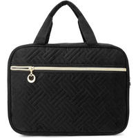 KULTURTASCHE Damen Schwarz mit Haken 28 cm - Schwarz, Textil (20/11/28cm)