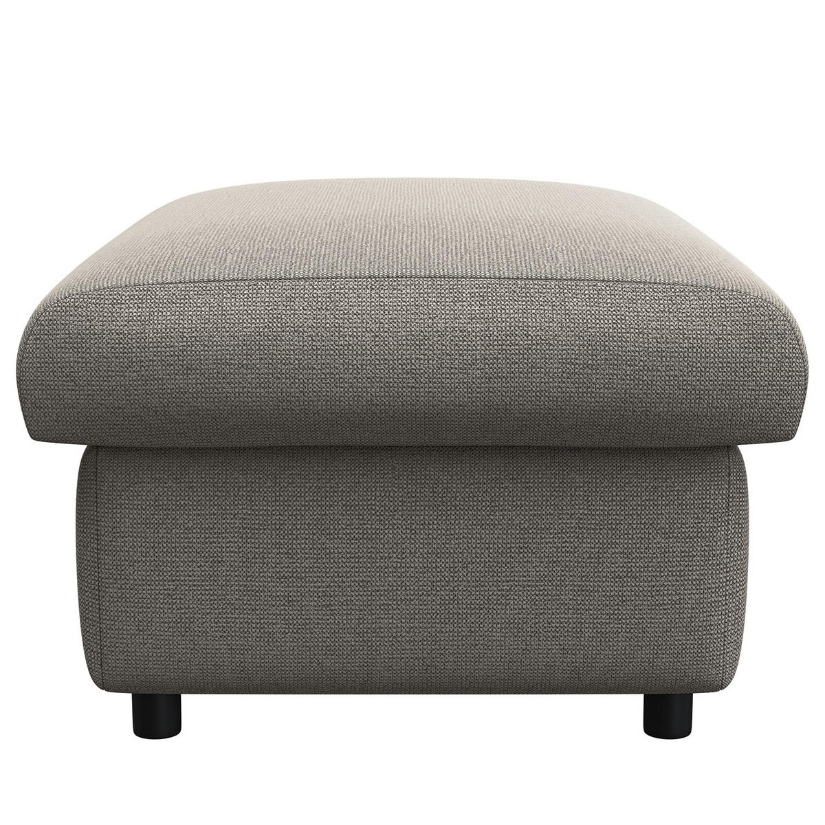 POLSTERHOCKER - Schwarz/Grau, Kunststoff/Textil (100/44/60cm) - home24