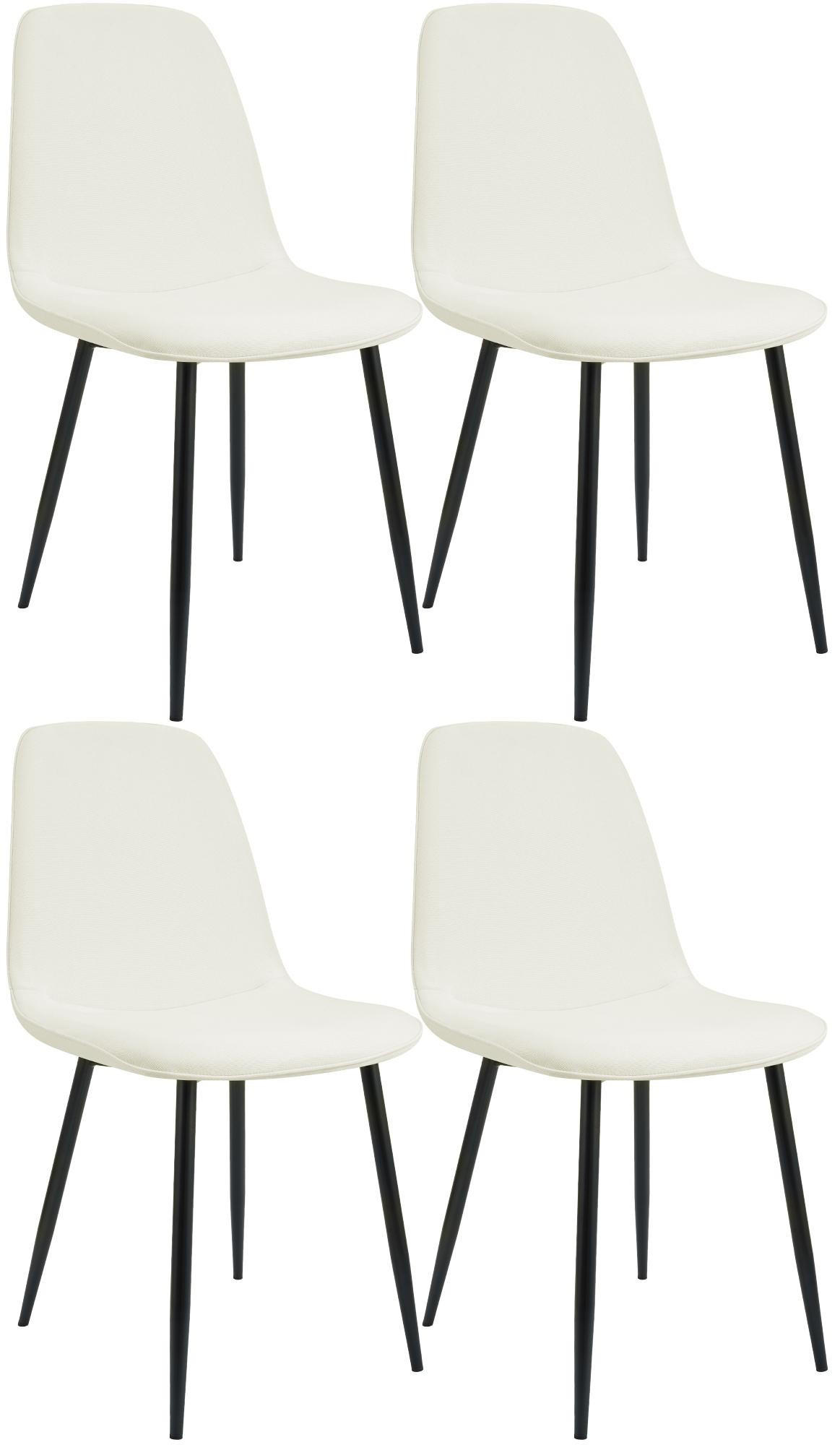 furnicato Esszimmerstuhl Creme 45x88x54 cm