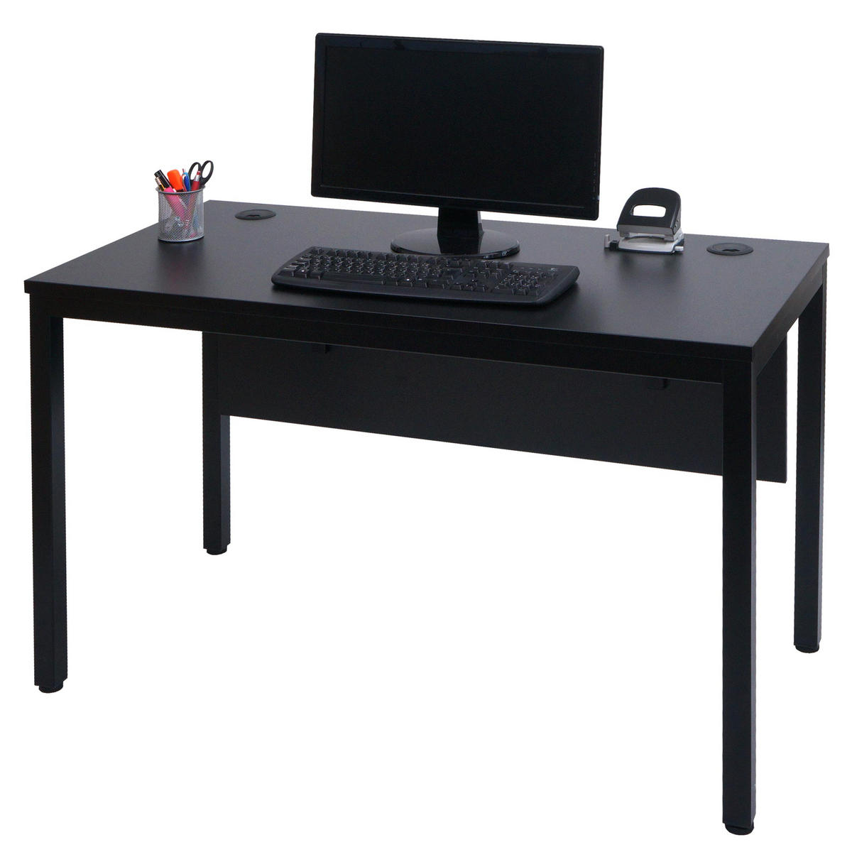 SCHREIBTISCH rechteck Schwarz - Schwarz, Holzwerkstoff (60/120/76cm) - MCW
